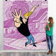 Cartoon Movies Johnny Bravo V 3D Customized Personalized Quilt Blanket