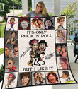Mick Jagger And Keith Richards Quilt-Blanket