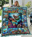 Beautifull Turtle Art Like 3D Personalized Customized Quilt Blanket 1256
