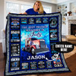 July Trucker Dad Personalized Quilt Blanket Bbb290548Sm