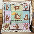 Sloth Mode Blanket Th1707 Quilt