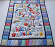 Hawaiian Style ABC Quilt Baby Crib Blanket Wall Hanging and Machine Appliqu?d