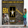 Army Medical Laboratory Specialist (68K) 3D Customized Personalized Quilt Blanket