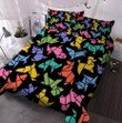Multicolor Geometric Dog Bedding Set 