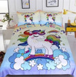 Lovely Rainbow Unicorn Bedding Set 