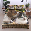 Dachshund And Kitty Bedding Set 