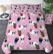 Bulldog Pink Dots Bedding Set 