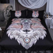 Tattoo Head Wolf Bedding Set 