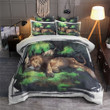 Lazy Lion And Cat Bedding Set 