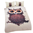 Coffee Owl Bedding Set 