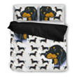 Dachshund Lover Dog Themed Bedding Set 