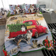 Australian Shepherd Red Truck Christmas Bedding Set Agrii Haiba
