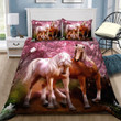 Cherry Blossoms Horse Couple Kd2746 Bedding Set Bevr3007