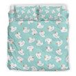 White Rubber Duck Bedding Set All Over Prints