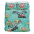 Lotus Sea Turtle Bedding Set All Over Prints