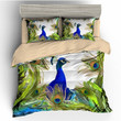 Blue Peacock Bedding Set All Over Prints