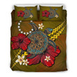 Cook Islands Yellow Turtle Tribal Bedding Set All Over Prints