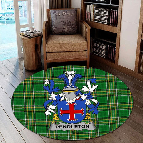 Pendleton Ireland Carpet - Premium Round Rug - Irish National Tartan A7