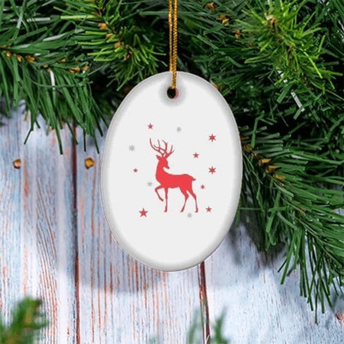 Cool Christmas Deer Ornament