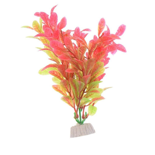 2017 Red Artificial Aquarium Plants Plastic Plants Decorative Fish Plant Accessories Aquarium Ornament Landscape