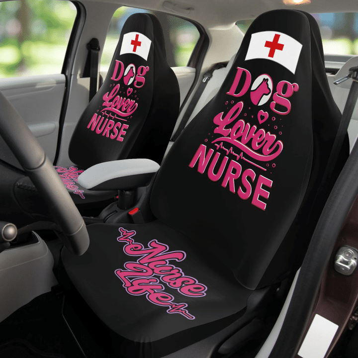 Dog Lover Car Seat Cover | Universal Fit Car Seat Protector | Easy Install | Polyester Microfiber Fabric | CSC1093