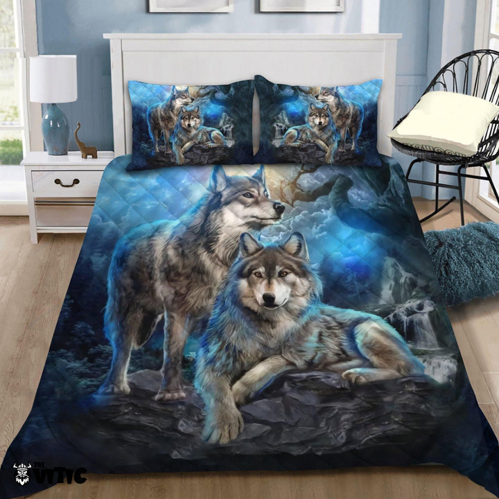 Wolf Quilt Bedding Set Hd03228