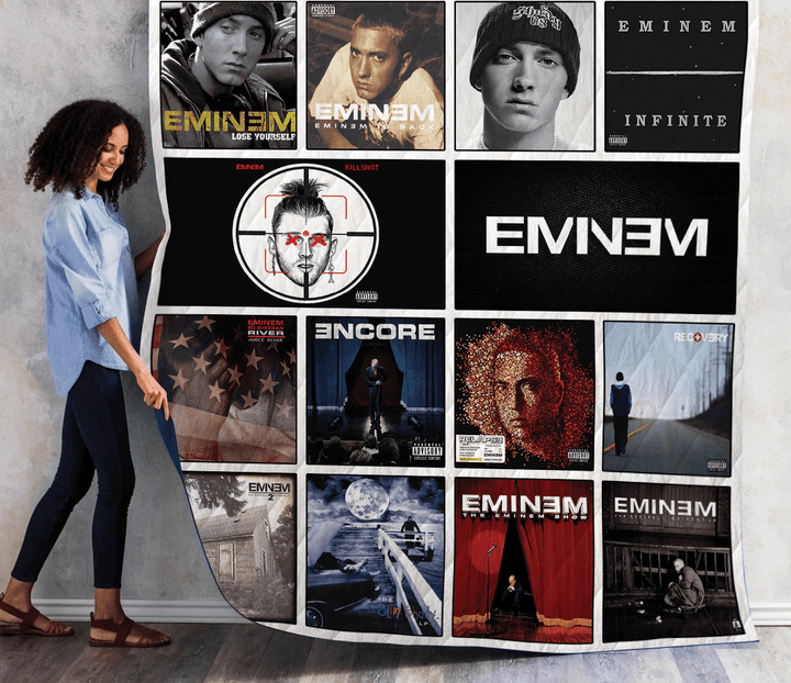 Eminem Albums Quilt Blanket 1