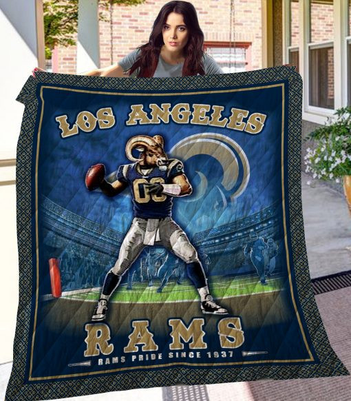 Nfl Los Angeles Rams 3D Customized Personalized Quilt Blanket #9 Design By Exrain.Com