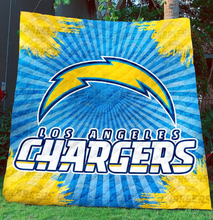 Nfl Los Angeles Chargers 3D Customized Personalized Quilt Blanket #3 Design By Exrain.Com