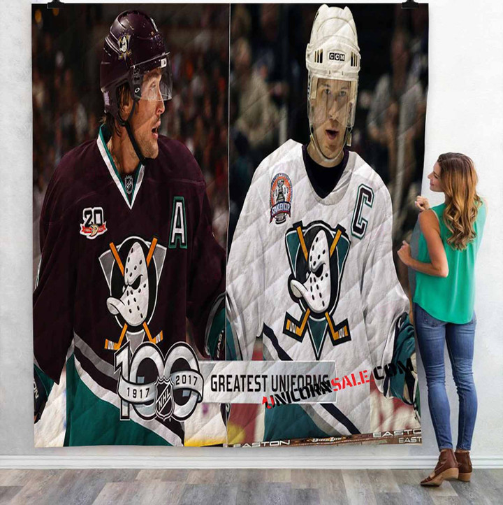 Disney Movies D3 The Mighty Ducks (1996) n 3D Customized Personalized Quilt Blanket
