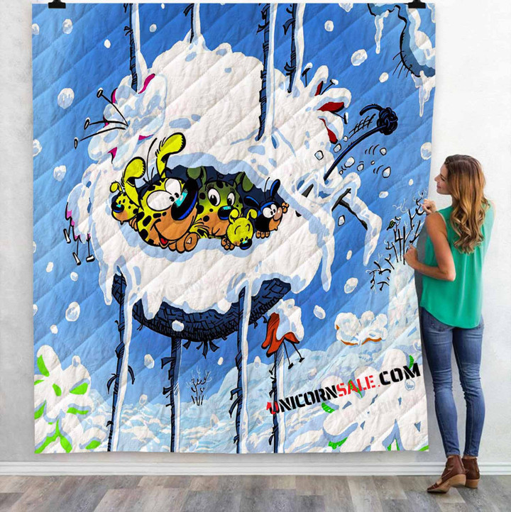 Cartoon Movies Marsupilami V 3D Customized Personalized Quilt Blanket