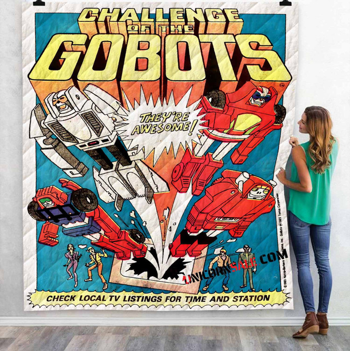 Cartoon Movies Challengef the GoBots D 3D Customized Personalized Quilt Blanket