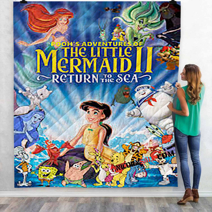 Disney Movies The Little Mermaid II Return to the Sea (2000) D 3D Customized Personalized Quilt Blanket