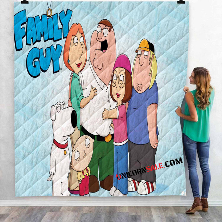 Cartoon Movies Family Guy N 3D Customized Personalized Quilt Blanket