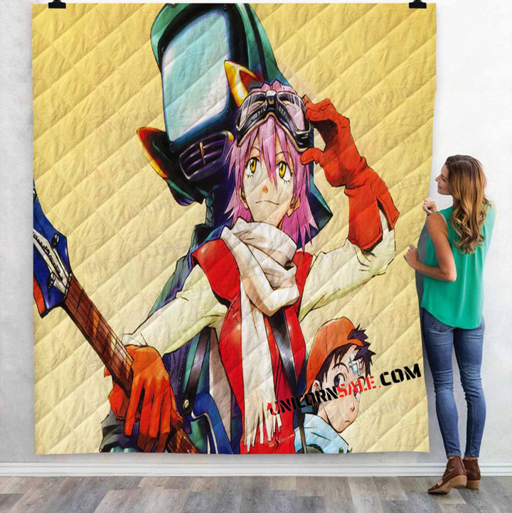 Anime FLCL Fooly Cooly n 3D Customized Personalized Quilt Blanket