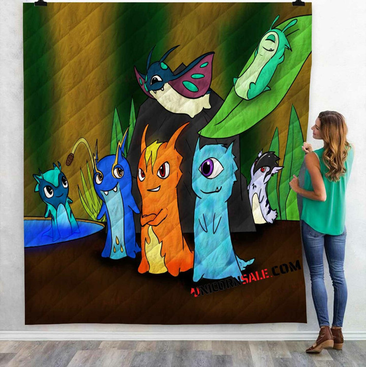 Cartoon Movies Slugterra V 3D Customized Personalized Quilt Blanket