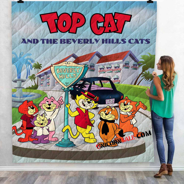 Cartoon Movies Top Cat and the Beverly Hills D 3D Customized Personalized Quilt Blanket