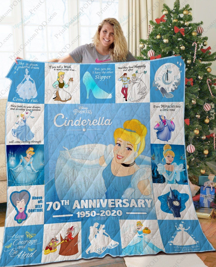 Ta Princess Cinderella Quilt Blanket Anniversary
