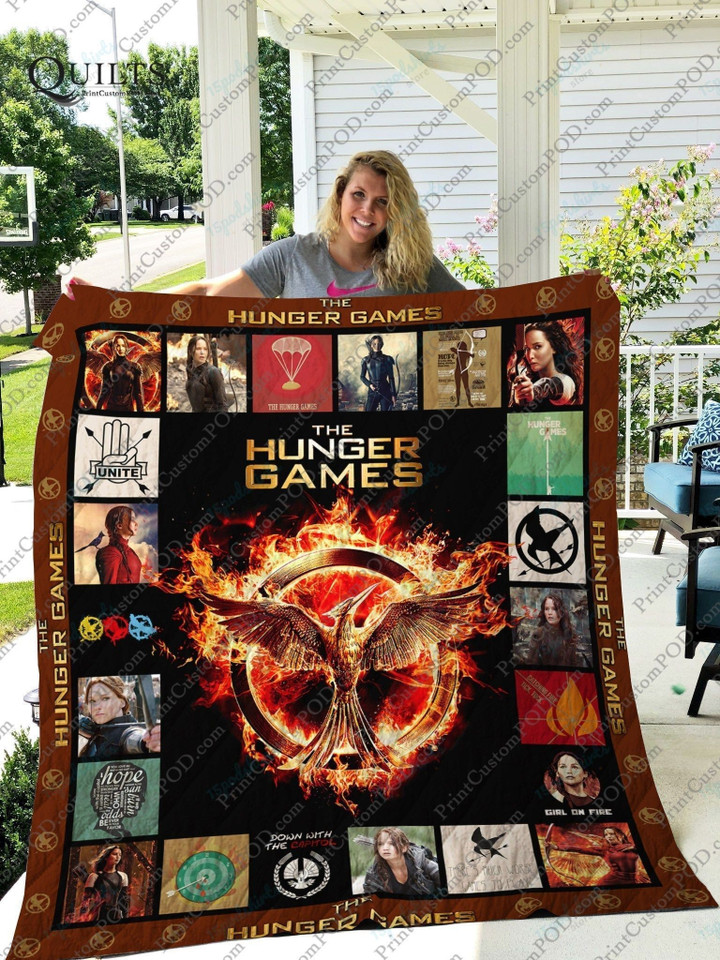 Adu The Hunger Games Quilt Blanket Ver 1