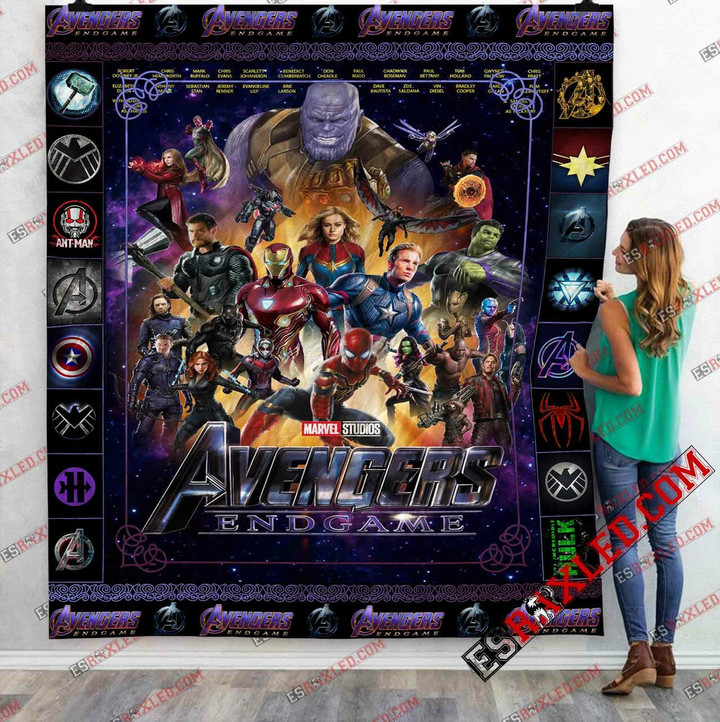 Avenger Team 21 Marvel Infinity War End Game 3D Customized Quilt Blanket Design By Exrain.Com