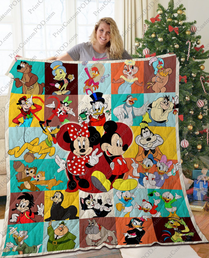Ta- Disney All Characters Quilt Blanket