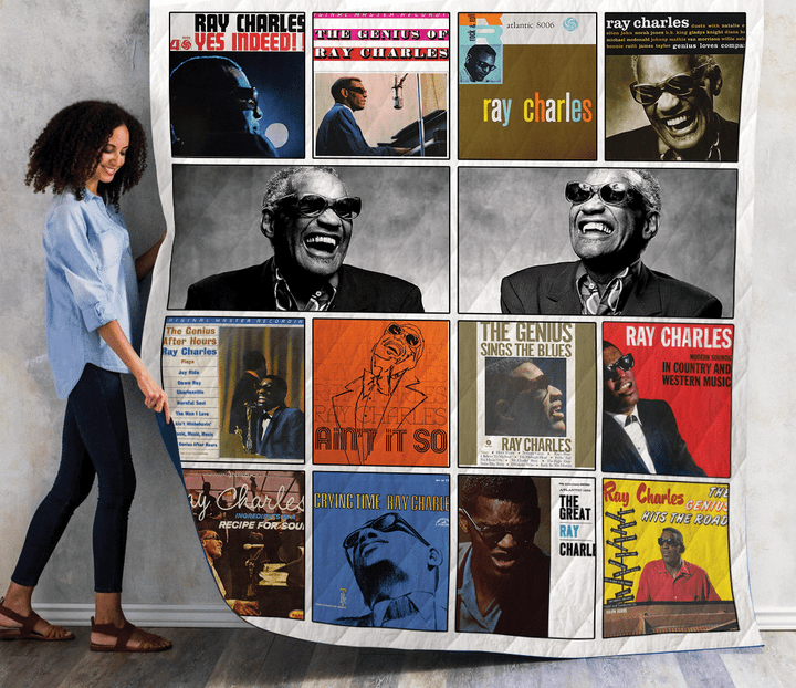 Ray Charles Albums Quilt Blanket