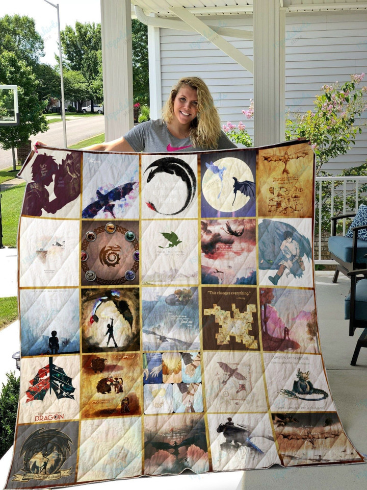 How To Train Your Dragon Quilt Blanket