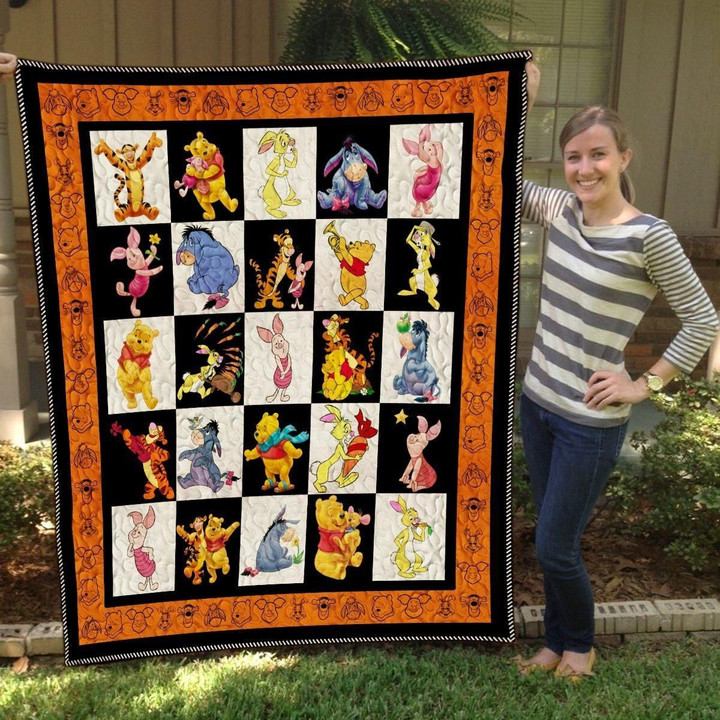 Winnie The Pooh Quilt Blanket For Fans