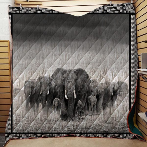 Elephant Quilt Blanket 1511-09