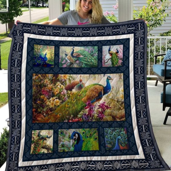 Peacock Quilt Blanket Thqa27001