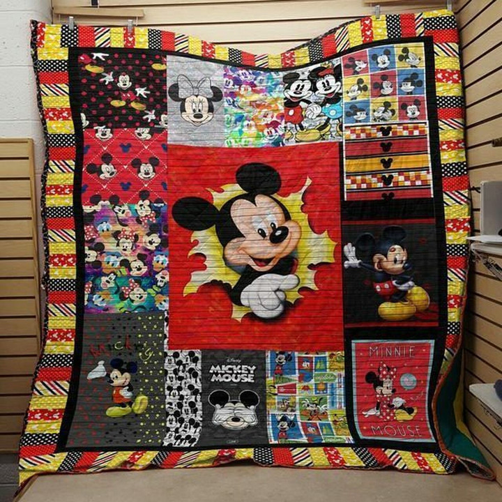 Mickey Fabric 3D Personalized Customized Quilt Blanket Esr22 Design By Exrain.Com