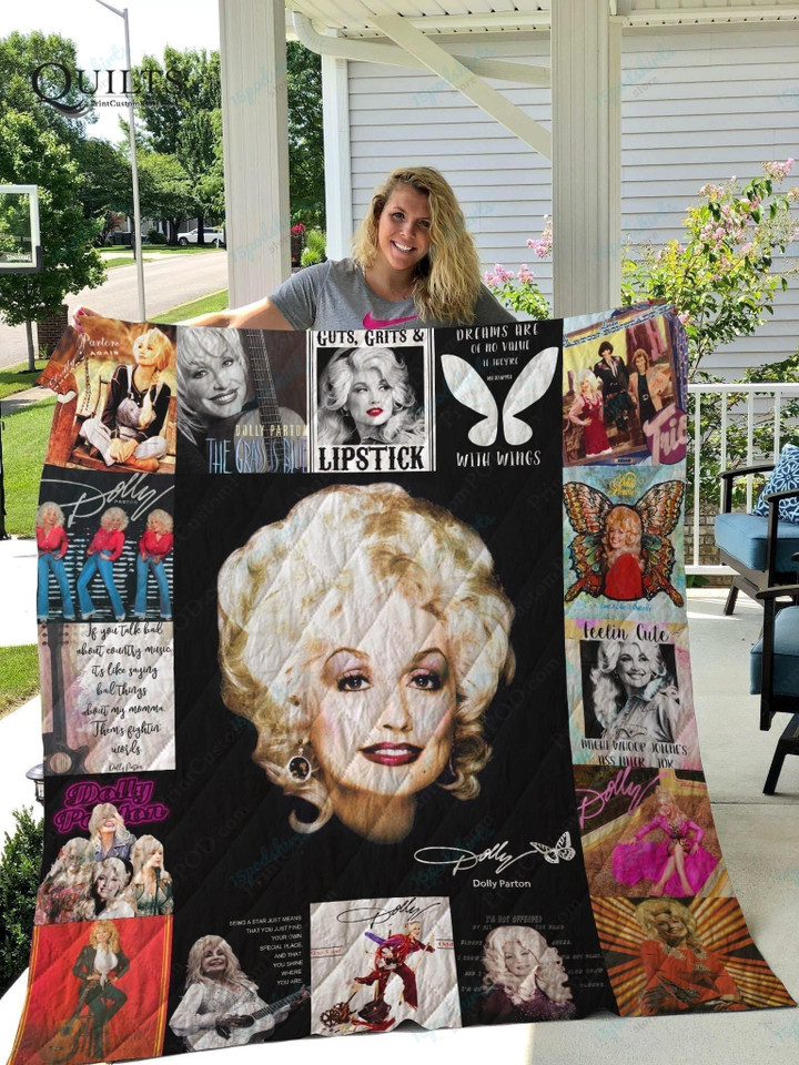 Tlmus Dolly Parton Quilt Blanket