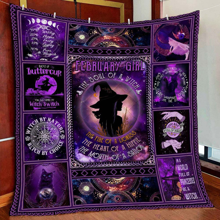 February – The Soul Of A Witch Quilt Blanket