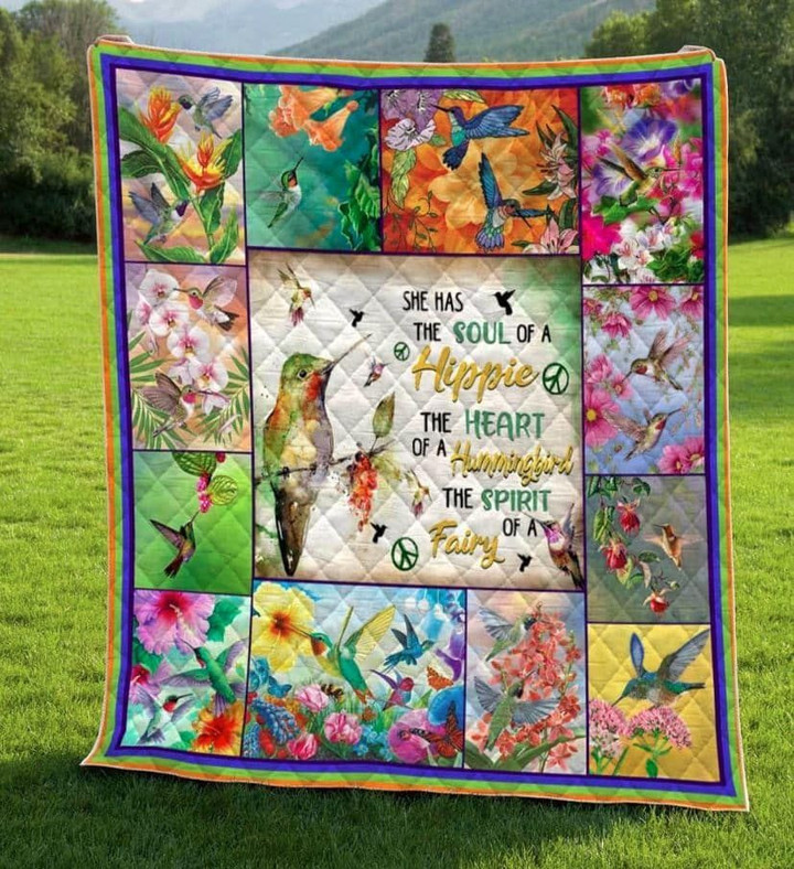 Hummingbird Fairy Soul Quilt Blanket Dhc04011942Dd